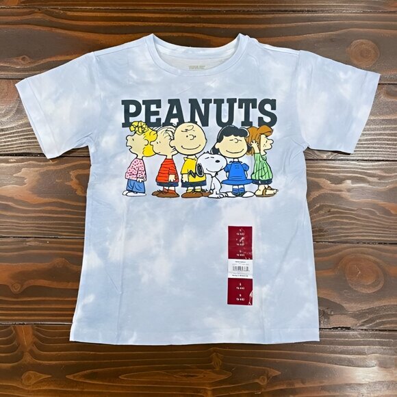 5/$20 NEW 4-5 Girls Tie Dye Snoopy & Friends T-Shirt-Peanuts - Picture 1 of 4
